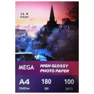 کاغذ عکس مگا مدل High Glossy 180gr سایز A4