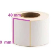لیبل کاغذی تک ردیفه سایز 60×40